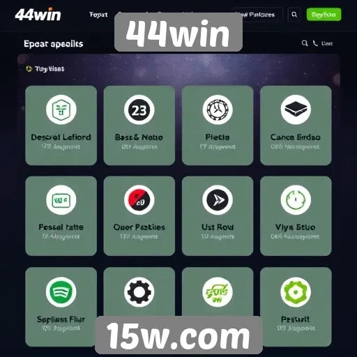 Recursos e funcionalidades do site 44win