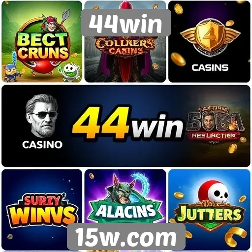 Variedade de jogos disponíveis no 44win